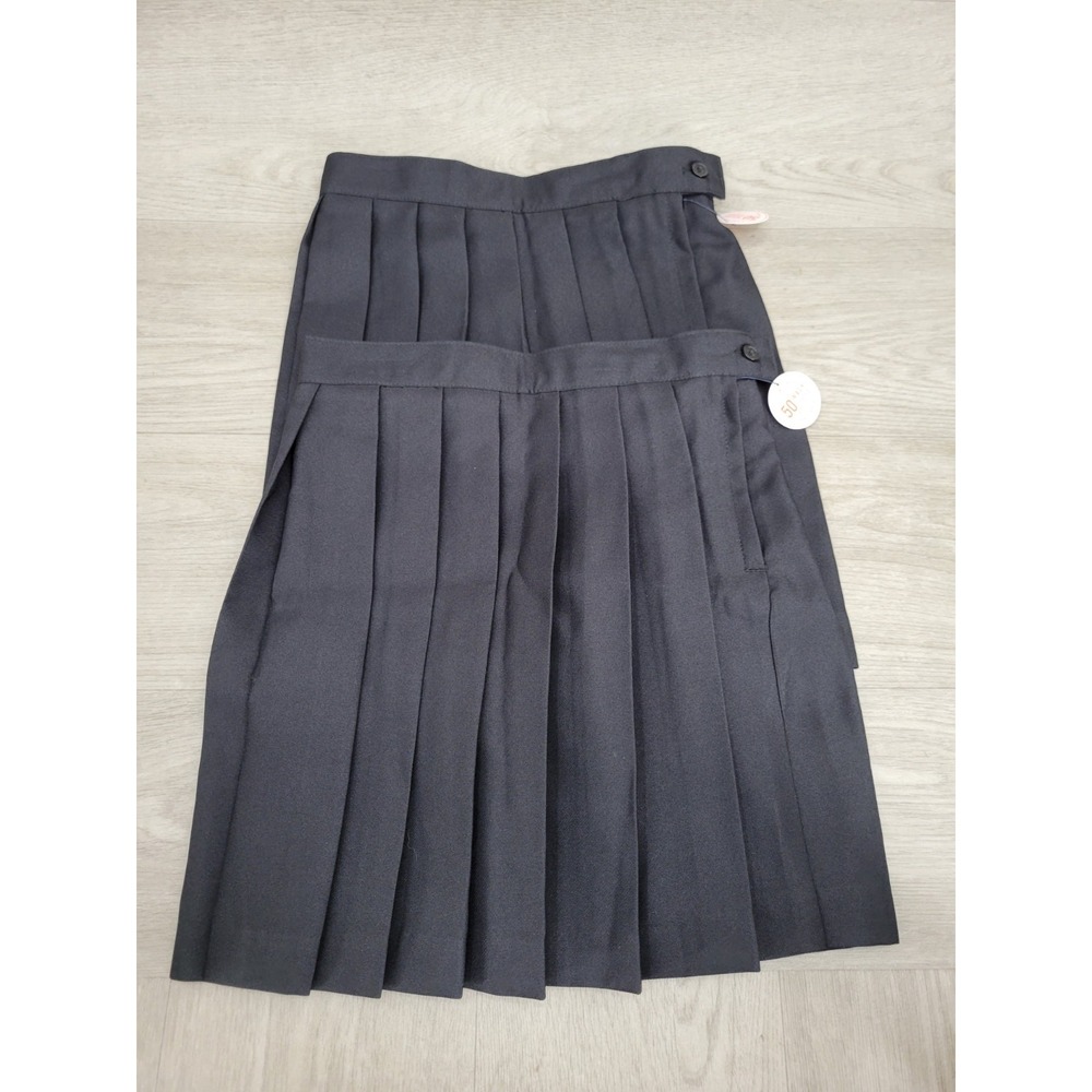 2-Pack NWT French Toast Girls Size 5 Black Pleated School Uniform Skirts